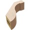 Ekena Millwork 3-inch W x 8-inch D x 8-inch H Del Monte Rough Cedar Woodgrain TimberThane Knee Brace, Primed BRCUR03X08X08DELRCPR - alternate 3